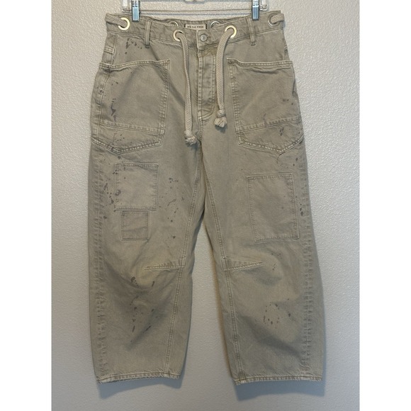 NEW FREE PEOPLE We The Free MOXIE LOW SLUNG PULL ON BARREL JETTY SIZE 29 - Picture 4 of 10